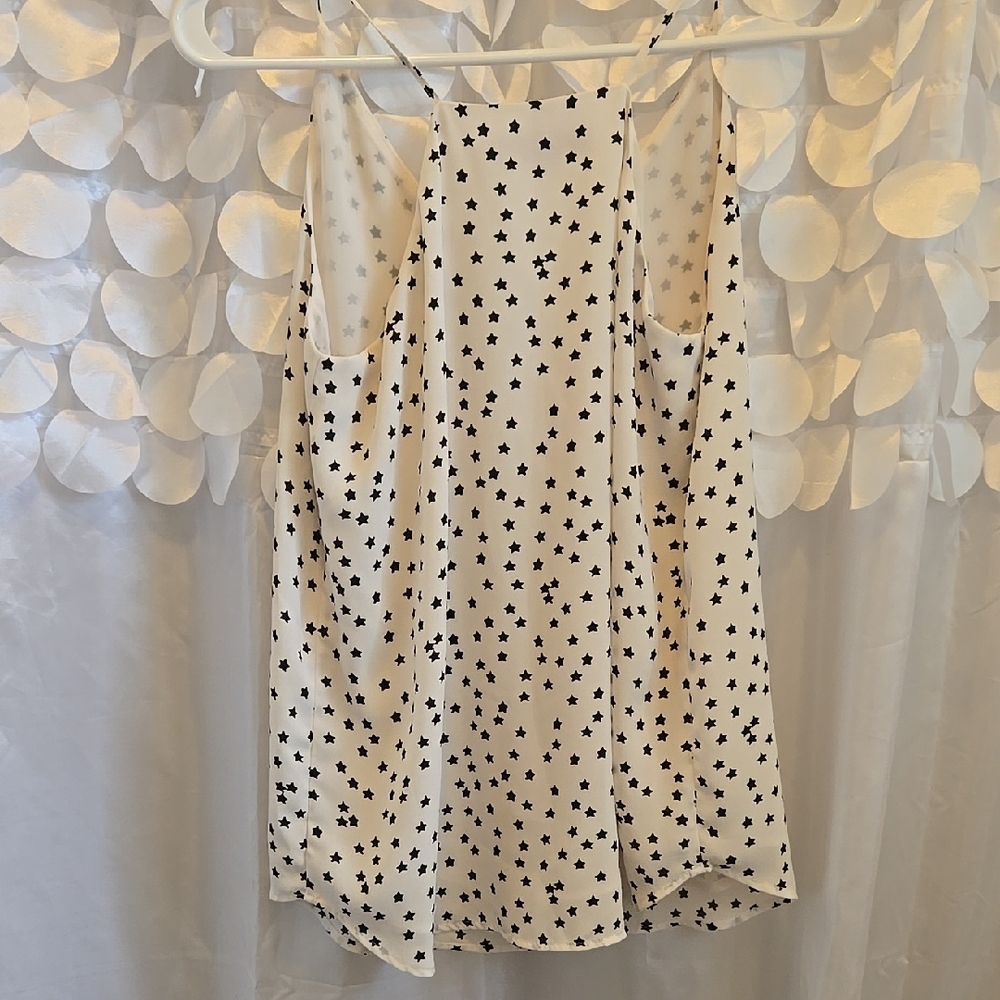 LOFT Black and White Relaxed Sleeveless Tank Top - Picture 4 of 4